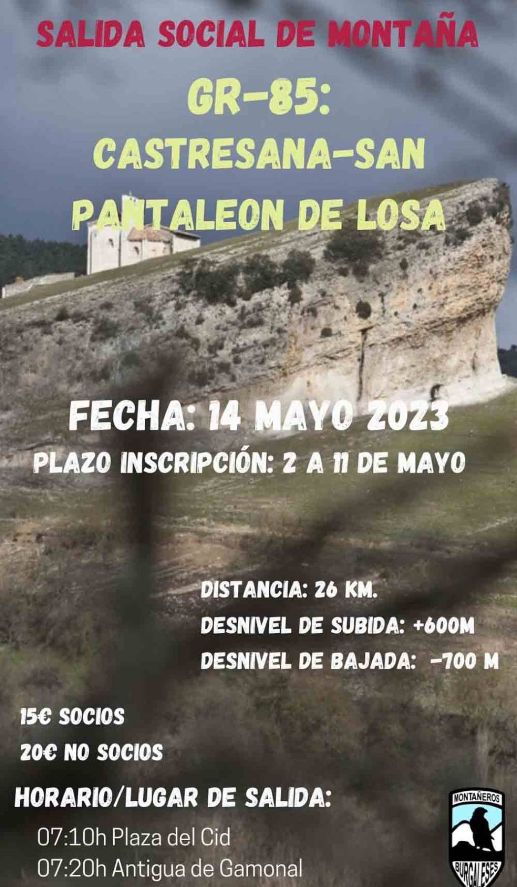 GR-85 Castresana de Losa-San Pantaleón de Losa